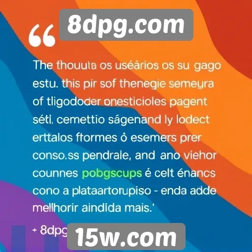 Feedback dos usuários sobre a experiência em 8dpg.com