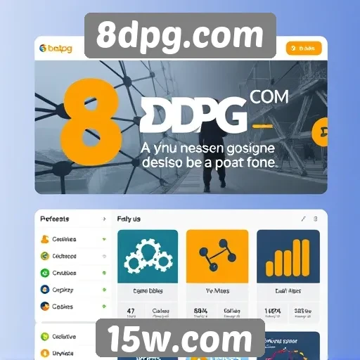 Interface do usuário do 8dpg.com é intuitiva